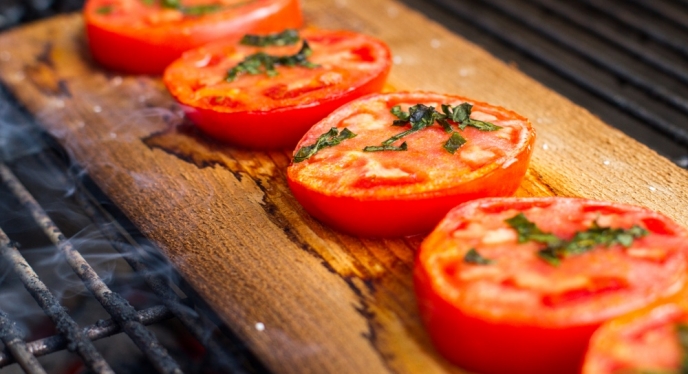 Planked Tomatoes